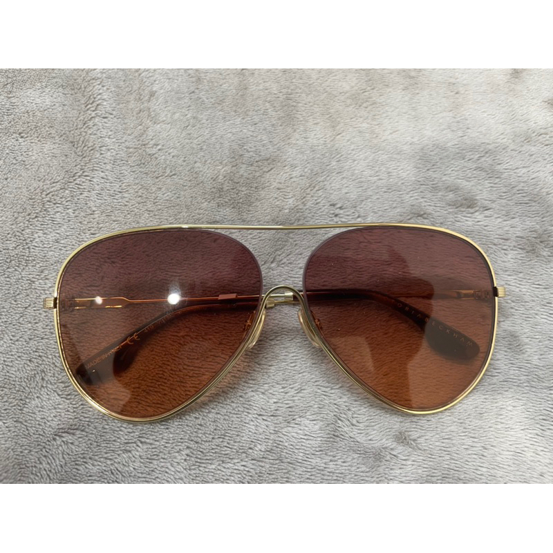 แท้ Victoria Beck*am Sunglasses VB133S 711 Gold/Wine Ora แว่นกันแดด สีไวน์