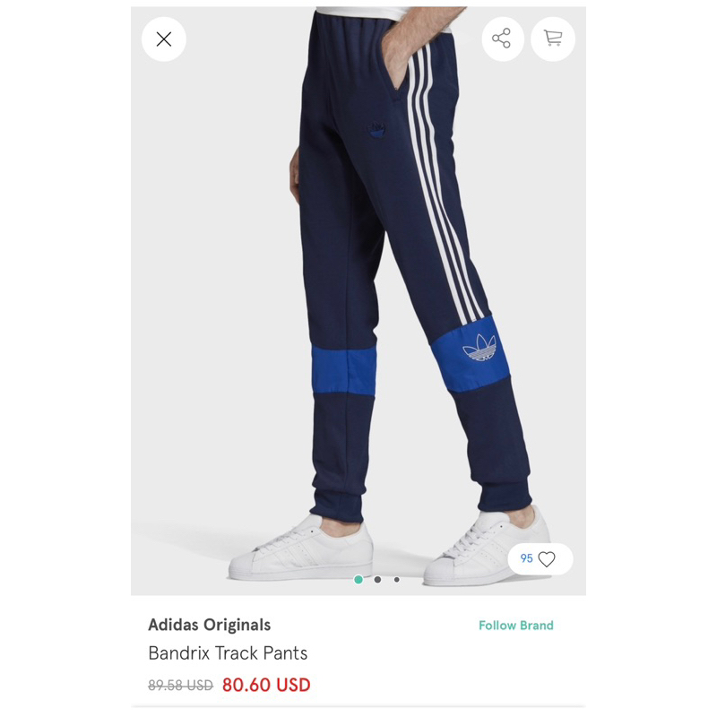 Adidas Originals Bandrix Track Pants กางเกงจ็อคเกอร์ ผู้ชาย อาดิดาส
