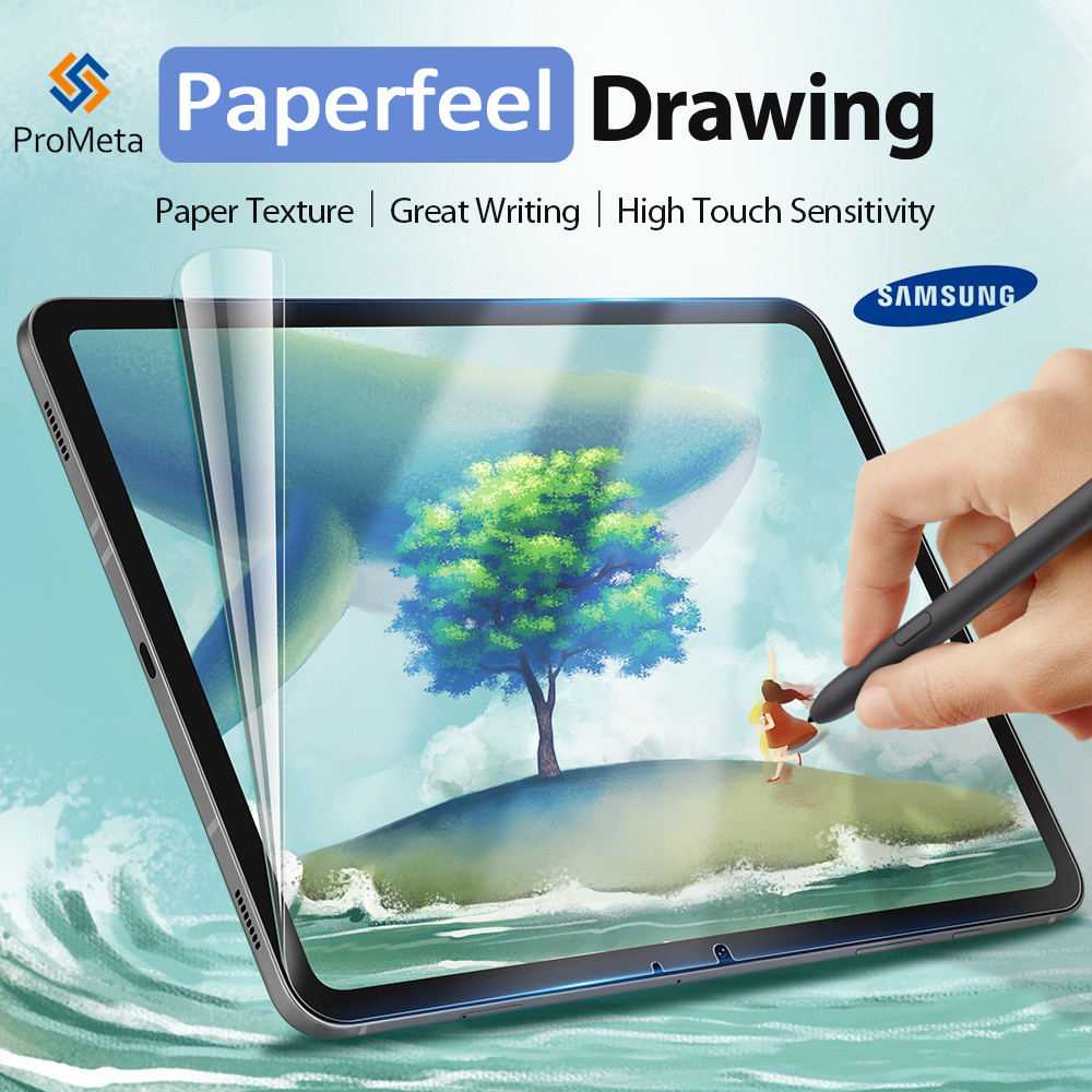 Like Paper Screen Protector Samsung Galaxy Tab A9+ S7 S8 S8+ S6 Lite P620 S9 FE S7+ S10 Plus A8 ฟิล์มกระดาษ Matte Flim