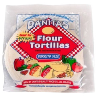 Danitas Flour Tortillas ดานิต้าส์แผ่นแป้งทอร์ทิล่าส์ 6นิ้ว 235กรัม