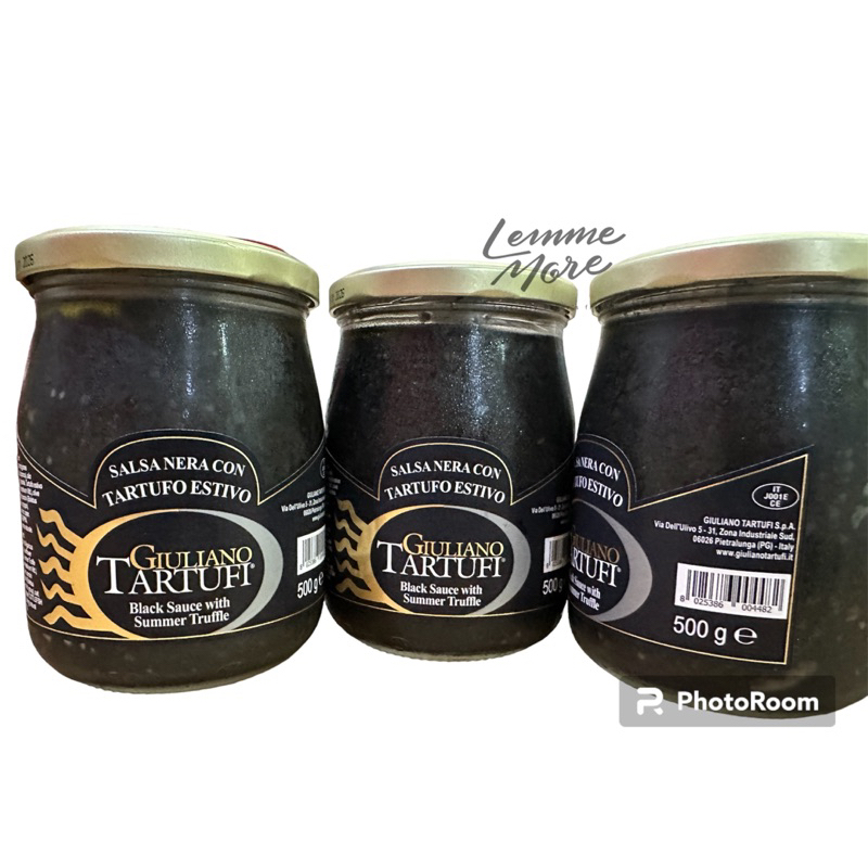 ซอสเห็ดทรัฟเฟิลดำ 5% (Black Sauce with Summer Truffle) Giuliano Tartufi 500 g.