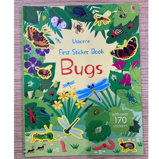 AFK หนังสือ Usborne First Sticker Book Bugs (with Over 170 Stickers)