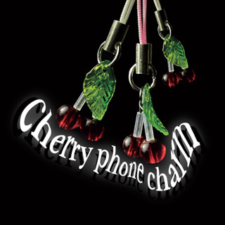 𝘤𝘩𝘦𝘳𝘳𝘺 phone charm🍒 ที่ห้อยโทรศัพท์เชอรี่ปุ๊กปิ๊ก𐂴 ⌇ handmade 100%