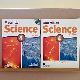 Scienc MacMillan Grade 4 หนังสือแบบเรียนวิทยาศาสตร์พร้อมแบบฝึกหัด หนังสือใหม่ ไม่มีตำหนิ