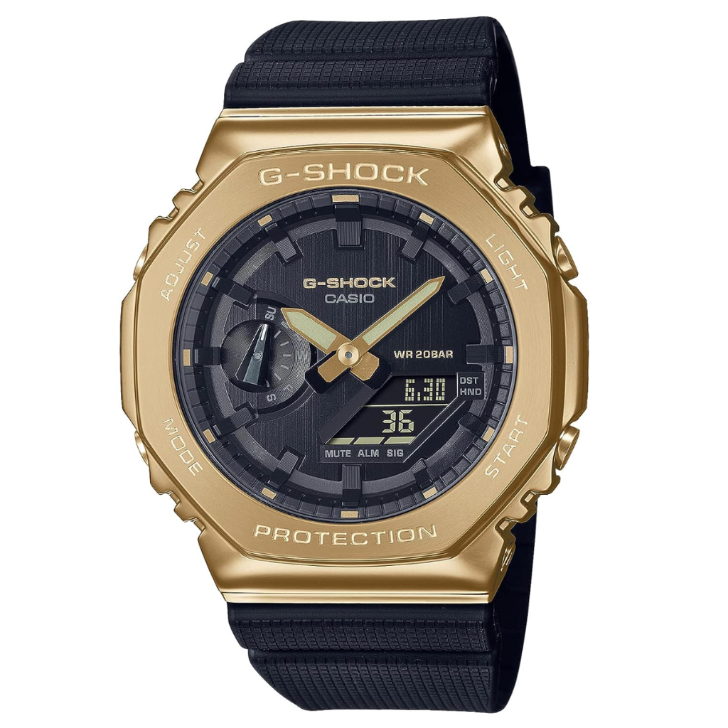 [Casio] นาฬิกา G-Shock [ผลิตภัณฑ์ของแท้ในประเทศ] หุ้มโลหะ GM-2100G-1A9JF Men's Black Gold