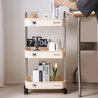 ชั้นวางของ2-3ชั้น ชั้นเก็บของมีล้อล็อคได้ Rolling Cart Shelf 📌มีพร้อมส่ง