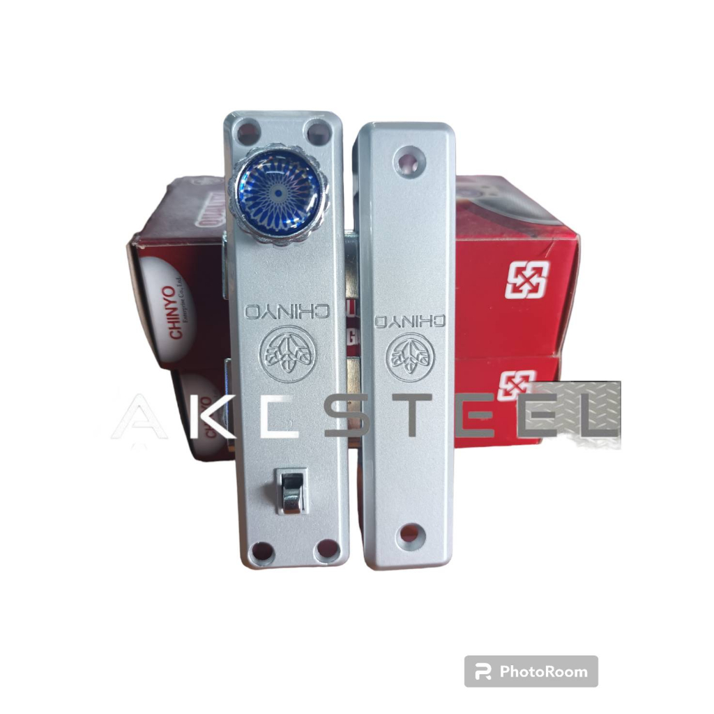 กุญแจประตูบานเลื่อนชินโย QUALITY DOOR LOCK ล็อคกลาง  (SINGLE) (CL) ไม่มีกุญแจ