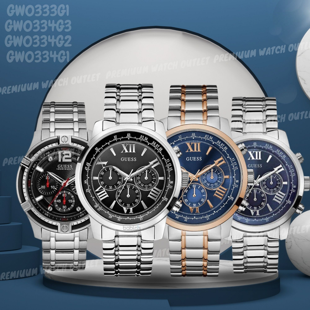OUTLET WATCH นาฬิกา Guess OWG361 นาฬิกาข้อมือผู้ชาย แบรนด์เนม  Brandname Guess Watch รุ่น W0379G1 W0968G1