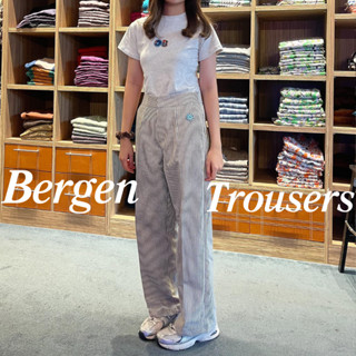 Bergen Trousers กางเกงผ้าขายาว ลายเส้น