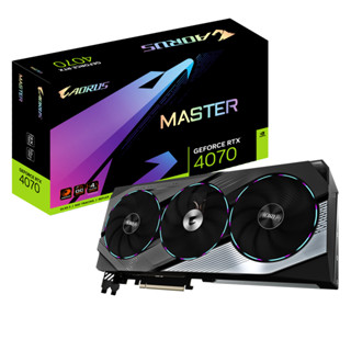 VGA (การ์ดแสดงผล) GIGABYTE AORUS GeForce RTX 4070 MASTER 12G (GV-N4070AORUS M-12GD)