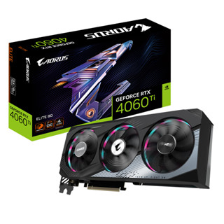 VGA (การ์ดแสดงผล) GIGABYTE AORUS GeForce RTX 4060 Ti ELITE 8G (GV-N406TAORUS E-8GD)