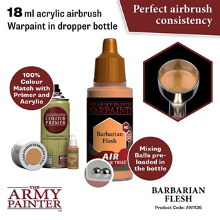 🔥มีของพร้อมส่ง🔥 Army Painter Air Barbarian Flesh - 18ml AP-AW1126 สีอะคริลิค สูตรพ่น ใช้กับ Airbrush Water Based Acrylic