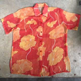 เสื้อฮาวาย Vtg.Hawaii Shirt 100% POLYESTER