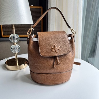 Tory Burch THEA Mini Bucket Pebble Leather BackpackStyle No. 137409