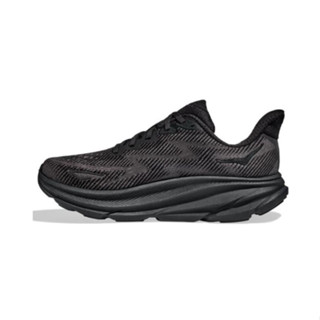 HOKA ONE ONE Clifton 9 black gentleman Woman ของแท้ 100 % style รองเท้าแตะ