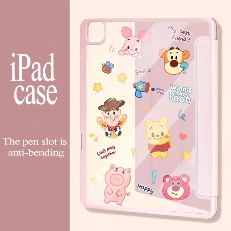 เคส for 2022 gen10 case Gen9 Air4/5 อะคริลิค ฉลากดำ ขัดแตะ ช่องใส่ปากกาขวา Acrylic  Pro 11  Gen8 gen6 gen5 9.7mini6