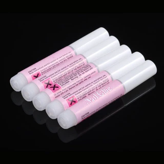 กาวหลอดชมพูติดเล็บปลอม ขนาด 2g (10หลอด/แพ็ค) สินค้าพร้อมส่ง