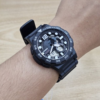 [ของแท้] Casio นาฬิกาข้อมือ รุ่น AEQ-100W-1AVDF รับประกัน 1 ปี