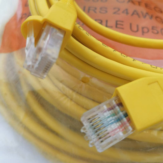 สายแลน CAT5E พร้อมหัวแบบสำเร็จรูป จากโรงงาน สายยาว 20 เม