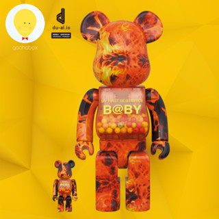 gachabox Bearbrick MY FIRST BABY Flame ver 100% + 400%