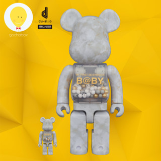 gachabox Bearbrick My First Baby Marble Ver 100% + 400%