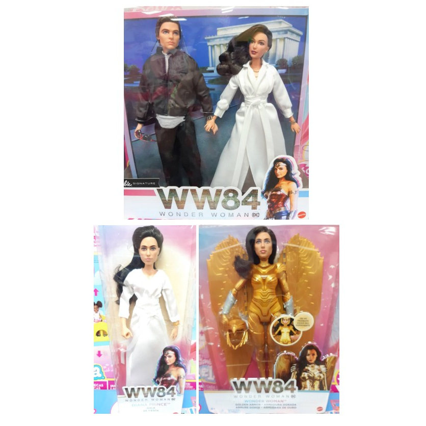 Wonder Woman 84 กล่อง 3 แบบ ตุ๊กตา บาร์บี้ เซ็ตคู่ชายหญิง หญิงชุดขาว ชุดเกราะทอง นักรบ หน้ากาก ของเล