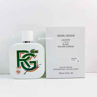 ส่งฟรี Lacoste L.12.12 Blanc Roland Garros EDP 100ml กล่องเทส  น้ำหอม AUG01