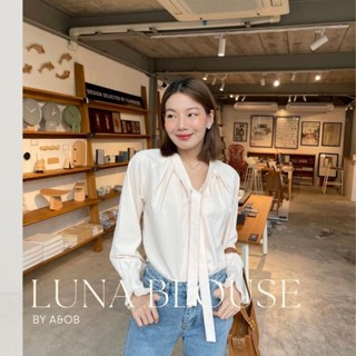 a&amp;oB LUNA BLOUSE (matcha&amp; eggshell&amp;Jasmine white)