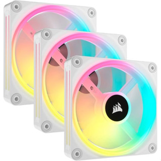 Corsair iCUE LINK QX120 RGB White Starter Kit 3x120mm With iCUE Link HUB PWM Fan