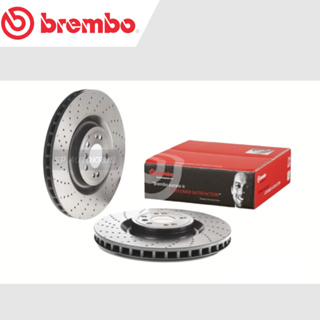 BREMBO จานเบรคหน้า (เจาะรู) BENZ GLE ML W166 (250CDi) (HC) 2012-2016 / D09 A958 21 จาน 350มิล / D09 A960 21 จาน 375มิล