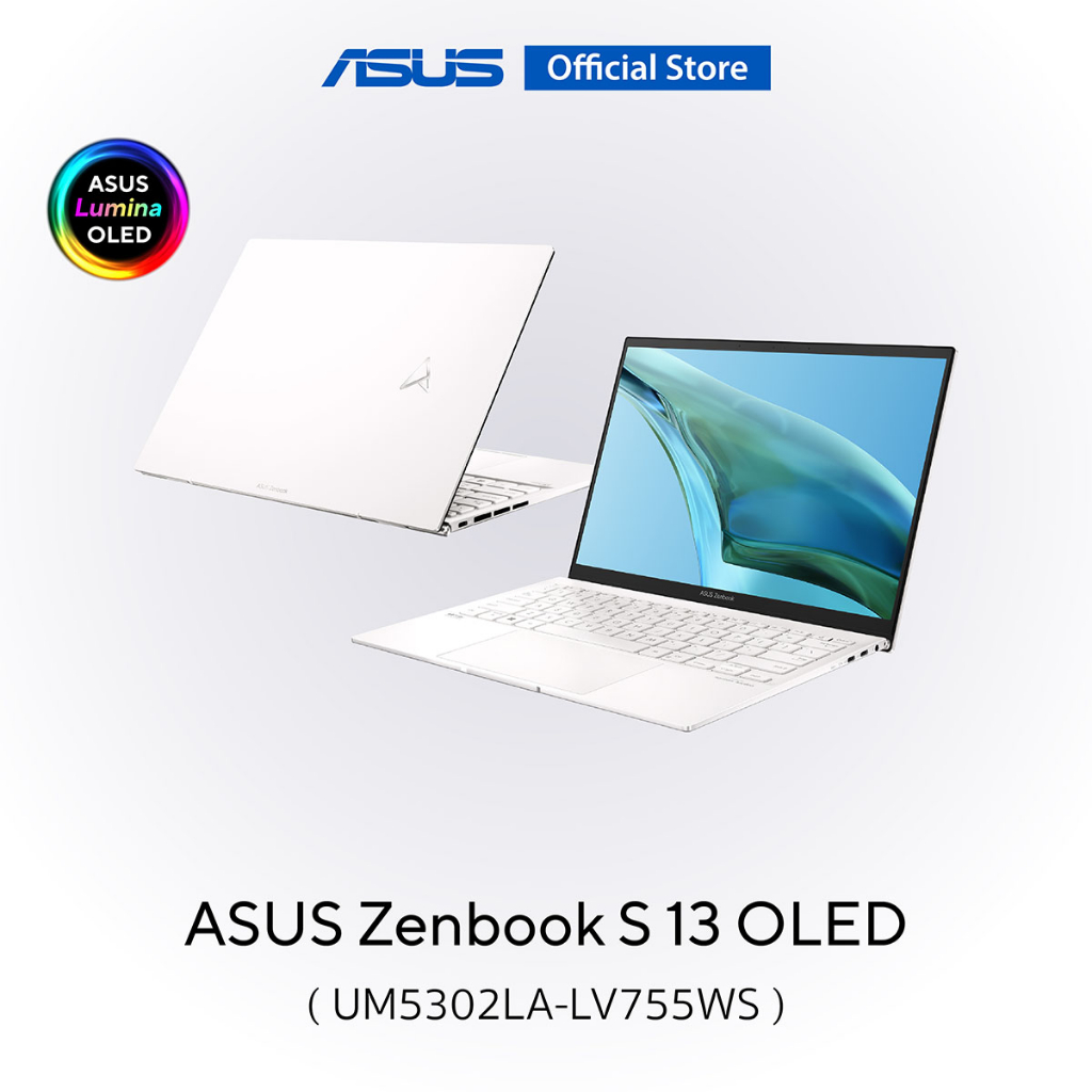 ASUS Zenbook S 13 OLED (UM5302LA-LV755WS), Ultra thin and light laptop, 13.3-inch 3K (2880x1800) OLE