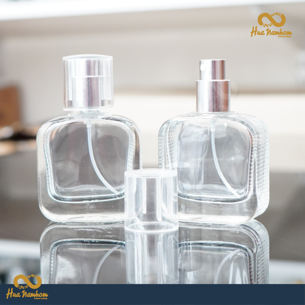 ขวดสเปรย์ทรงคอส ขวดแก้วชนิดขุ่น ฝาครอบพลาสติก ขนาดบรรจุ 30ml