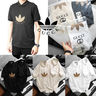 เสื้อโปโลคอปก Gucci x Adidas 🔖 ผ้า Cotton 💯 | เสื้อคอปกผู้ชาย | เสื้อโปโล 👕 ร้านค้าจัดส่งไว