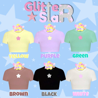 Glitter Star 🌟 เสื้อครอปลายดาว (พร้อมส่ง)