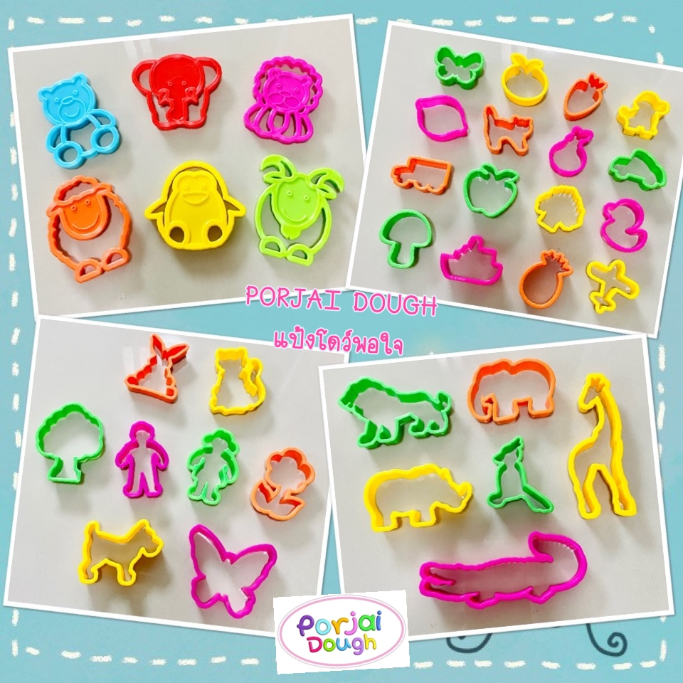 เเม่พิมพ์แป้งโดว์16ชิ้น/แพค