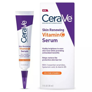 【ซื้อ 3 แถม 1】ฉลากไทย Cerave Skin Renewing Vitamin C Serum เซรั่มลดริ้วรอย เผยผิวกระจ่างใส ฟื้นบำรุงปราการผิว 30ml