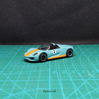 majorette porsche 918 spyder no.2 สีฟ้า