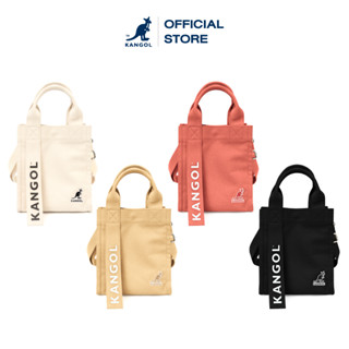 KANGOL Bag กระเป๋าถือ กระเป๋าผ้าสะพายข้าง สีขาว, ดำ, กากี,ชมพู 61551711