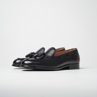 Julietta - Tassel Loafer Shoes Calfakin in Black รองเท้าหนัง Juliettabkk