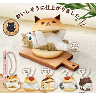 [แบบแยก-เลือกตัวได้]🥯Gachapon Mofusand Maritozzo Cat Mascot set