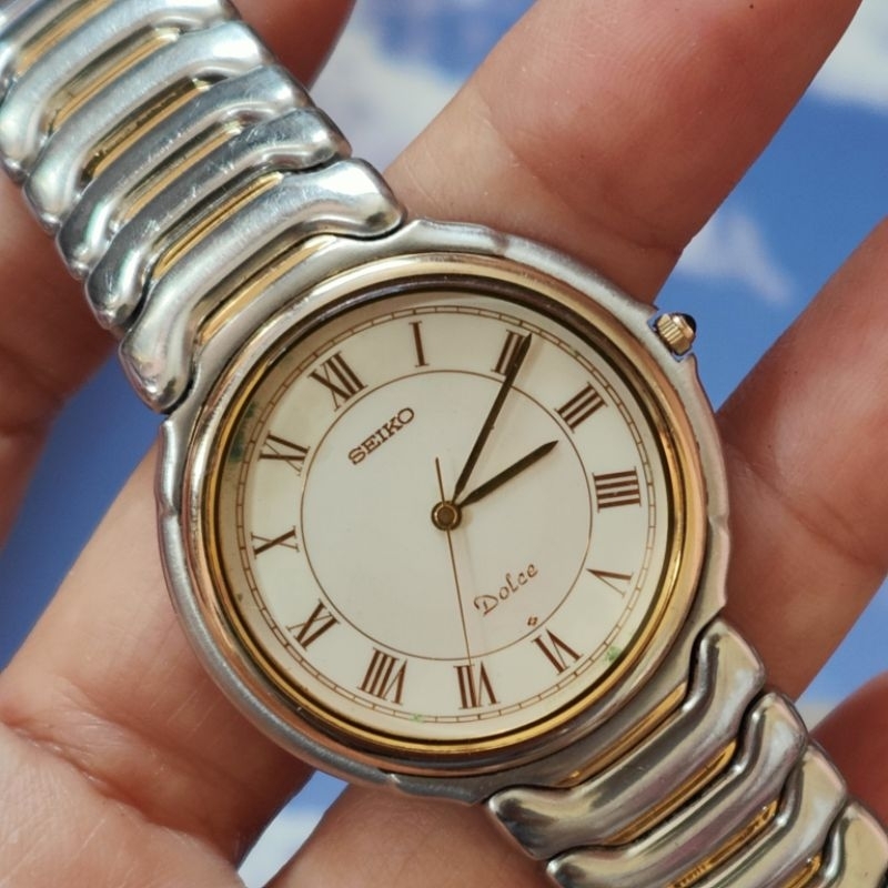 นาฬิกา Vintage Seiko Dolce 2กษัตริย์ เรือนบาง เรียบหรู ระบบถ่าน มือสองสภาพสวย