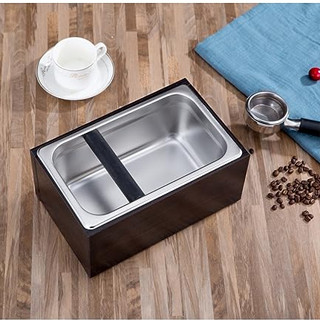 กล่องใส่กากกาแฟ Espresso Knock Box สำหรับร้านคาเฟ่ เครื่องดื่มกาแฟ -มีพร้อมส่ง-