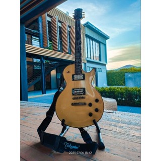 🍂 ส่งต่อ กีต้าร์ไฟฟ้า Epiphone Les Paul custom สภาพ 90% แถมสายสะพาย Takamine 🍂