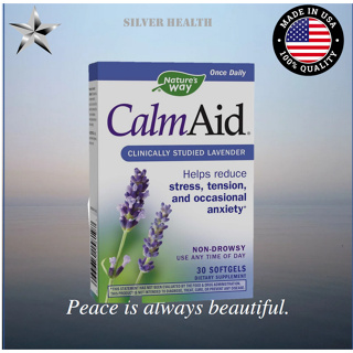 💓💓Natures Way CalmAid, Non-Drowsy, Clinically Studied Lavender Supplement Helps Reduce Tension/Stress*💓💓