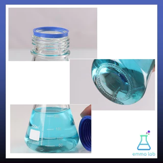 ขวดรูปชมพู่ ฝาเกลียว Erlenmeyer Flask with screw cap 250ml, 500ml,1000ml