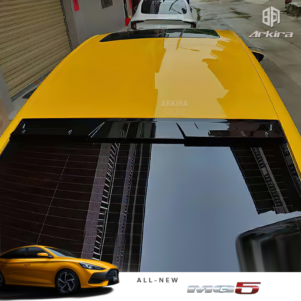 Spoiler หลังคา MG5 ปี 2021 สีดำเงา