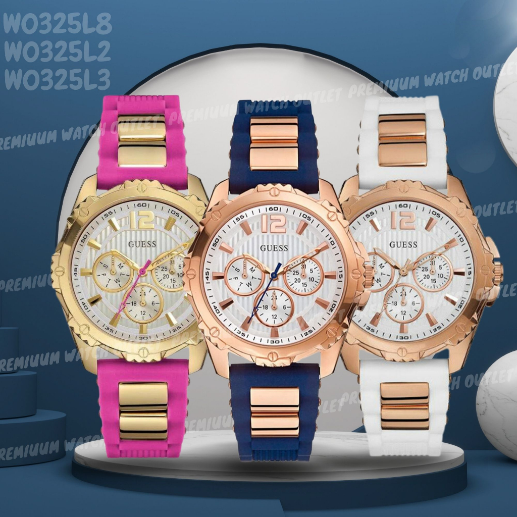 OUTLET WATCH นาฬิกา Guess OWG384 นาฬิกาข้อมือผู้หญิง นาฬิกาผู้ชาย แบรนด์เนม Brandname Guess Watch รุ่น W1053L1