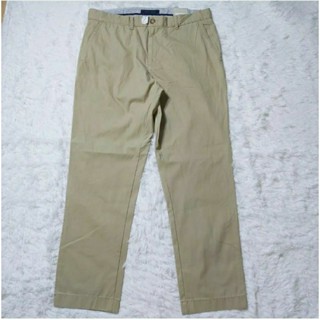 🚀 TOMMY HILFIGER CHINO PANTS(SLIM)🚀เอววัดจริง35-36✅ของแท้ สภาพมือ1ป้ายแท็กครบไม่มีตำหนิ