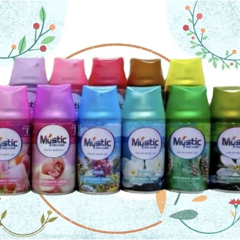 สเปรย์น้ำหอมปรับอากาศ ออโตเมติกสเปรย์รีฟีล Mystic Orchard 250ML สามารถใช้กับเครื่องฉีดของเกรดได้ ของ