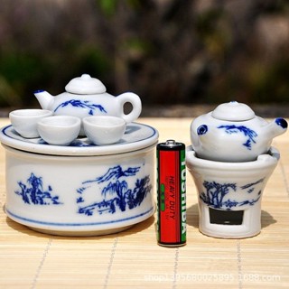 ซุปชงชาจิ๋ว ชุดน้ำชาMini  งานเซรามิค วาดสีด้วยมือ สวยงามน่ารัก 迷你茶具